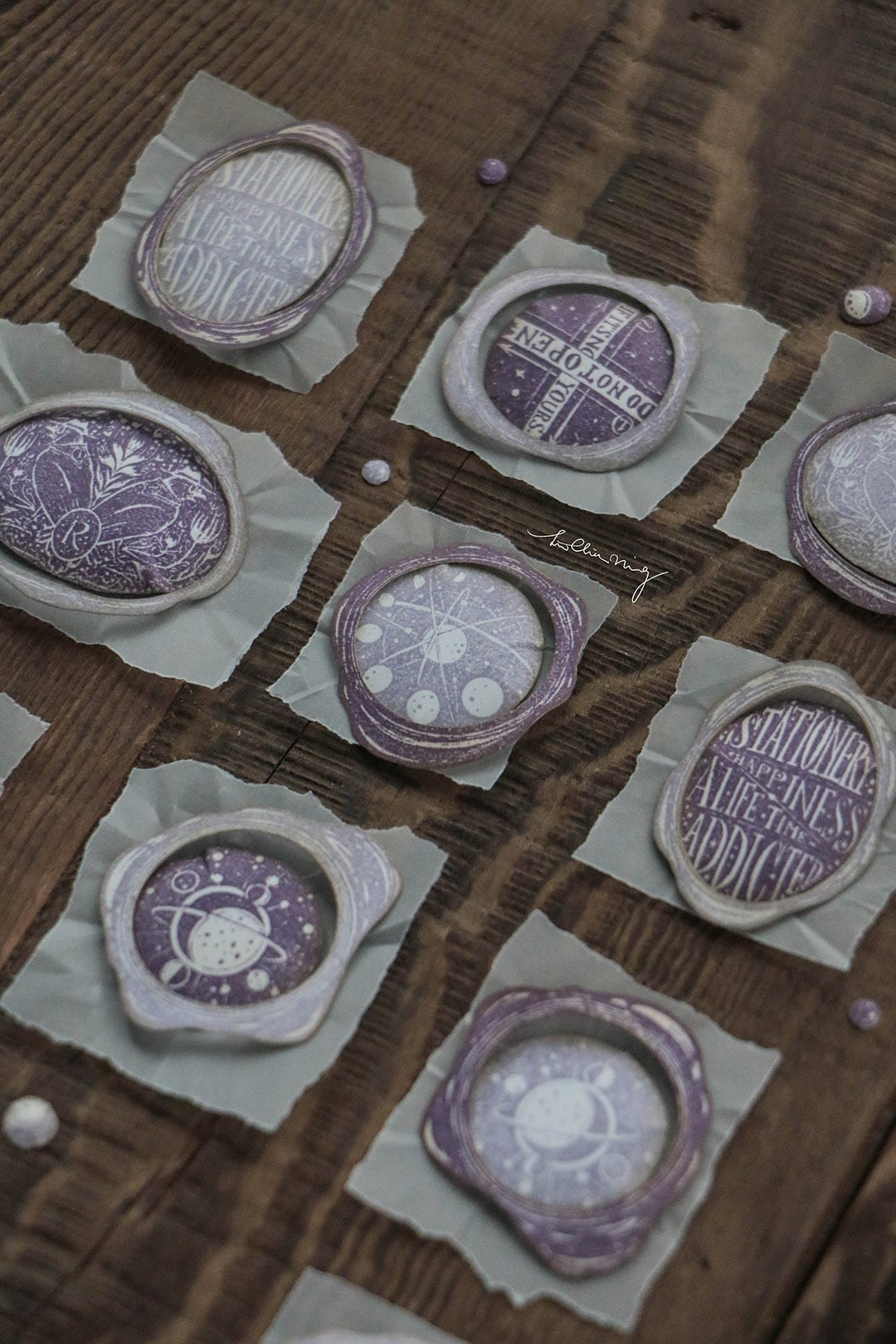 LCN Design Rubber Stamp Set - Stationery Vol. 1