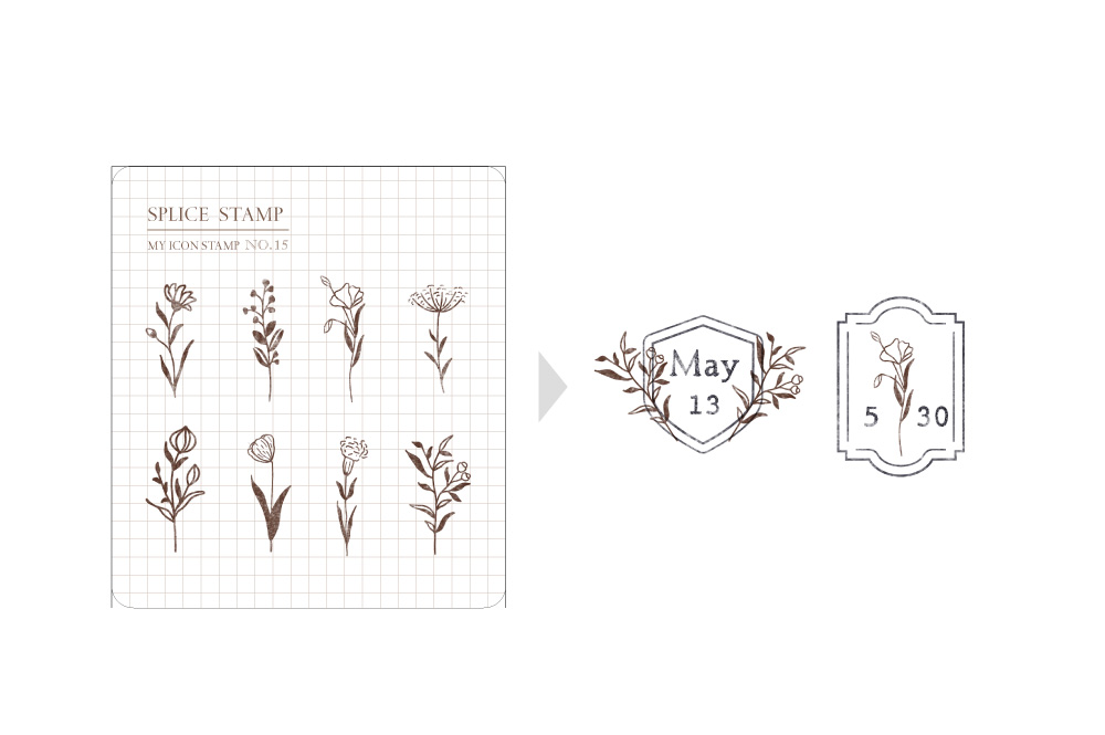 MU My Icon Clear Stamp Set No. 15