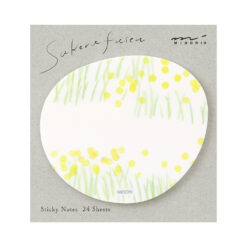 Midori Sticky Notes Transparency Flower Garden Yellow