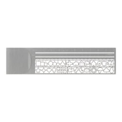 Midori Clip Ruler Silver