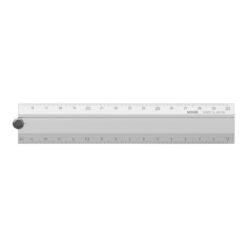 Midori Aluminium Multiple Ruler - 30cm (silver of black option)