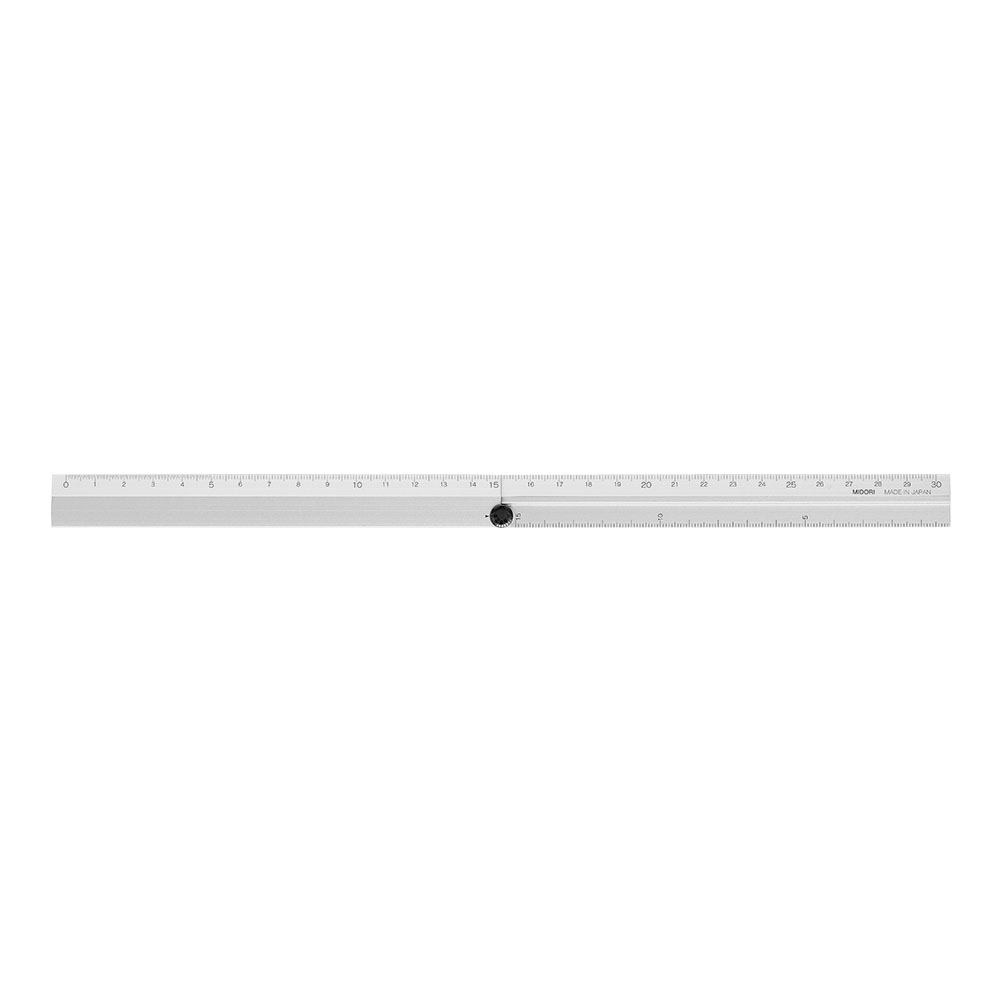 Midori Aluminium Multiple Ruler - 30cm (silver of black option)