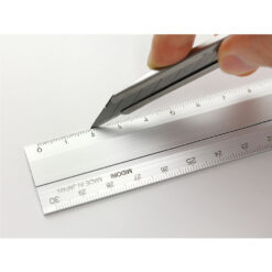 Midori Aluminium Multiple Ruler - 30cm (silver of black option)