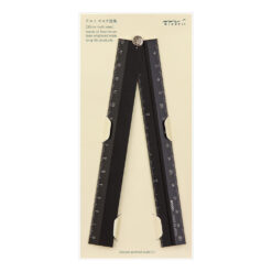 Midori Aluminium Multiple Ruler - 30cm (silver of black option)