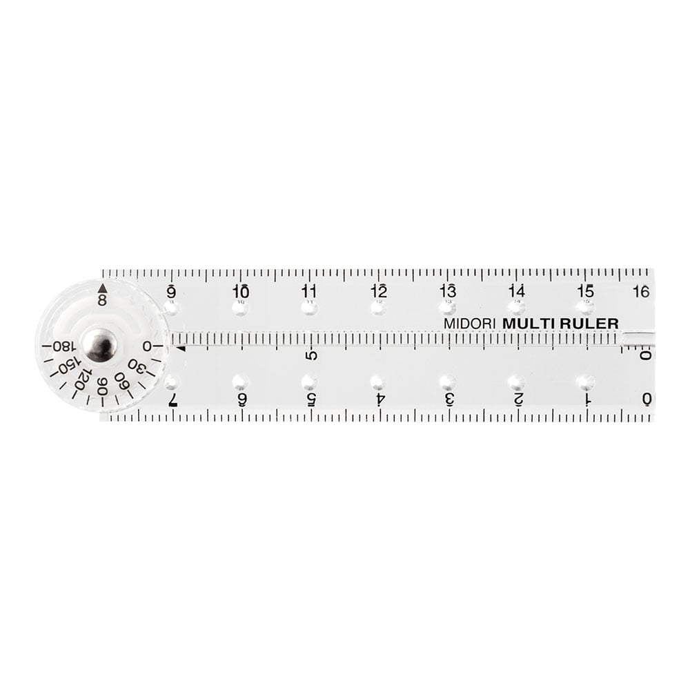Midori Multiple Ruler - Clear (16cm or 30 cm option)