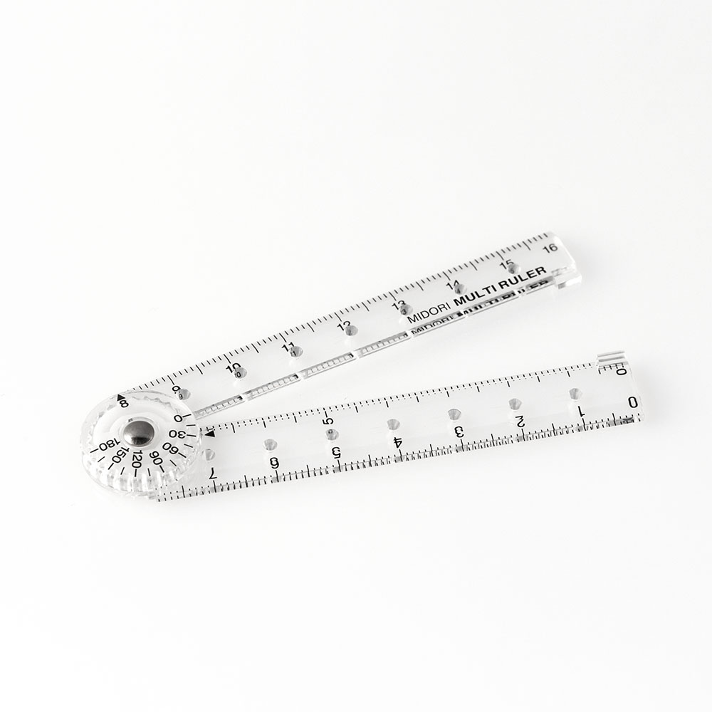 Midori Multiple Ruler - Clear (16cm or 30 cm option)