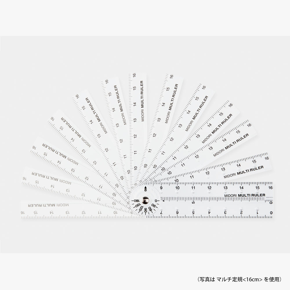 Midori Multiple Ruler - Clear (16cm or 30 cm option)