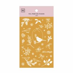 MU Print-On Foil Stickers Christmas Limited Edition – Gold 002