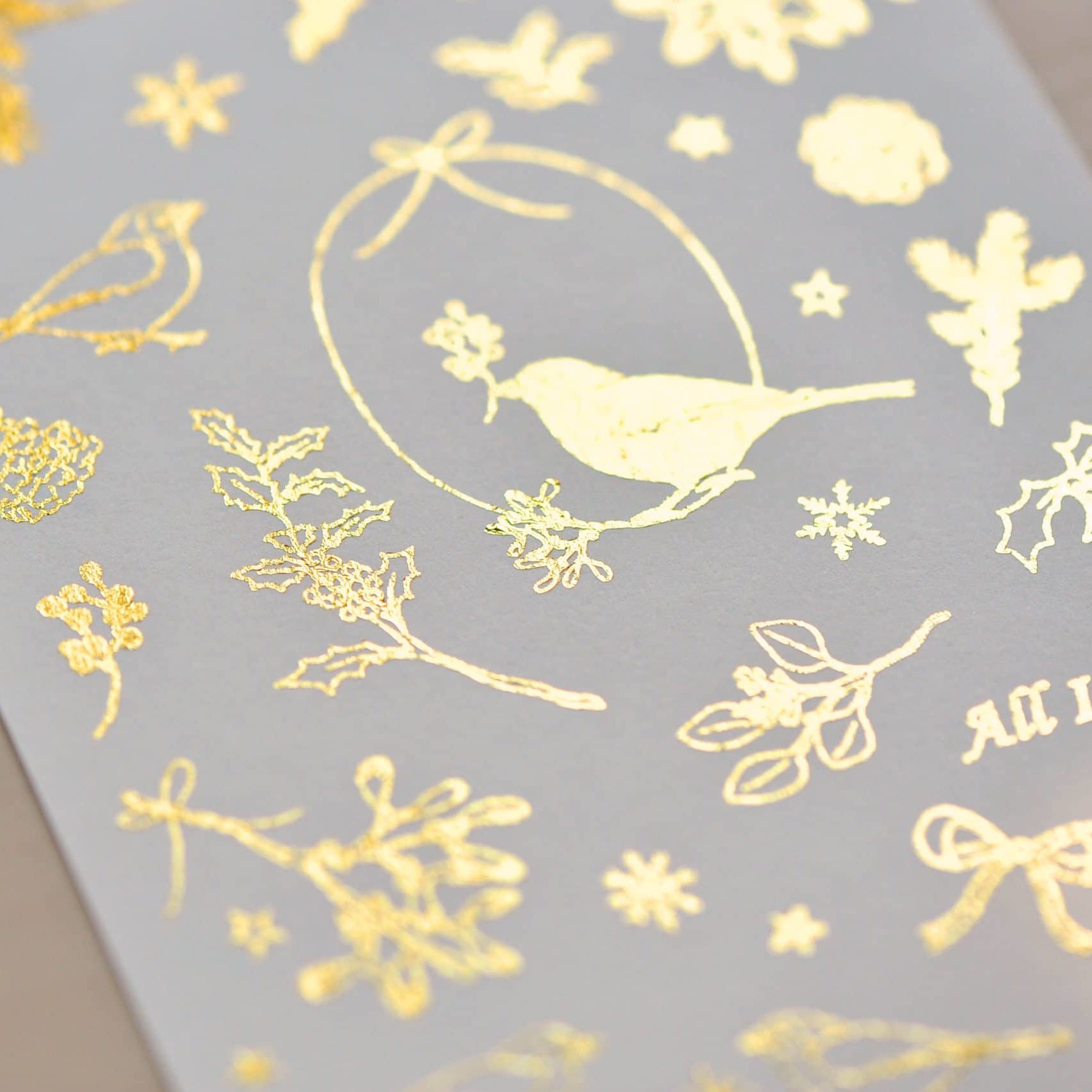 MU Print-On Foil Stickers Christmas Limited Edition - Gold 002 - Image 2