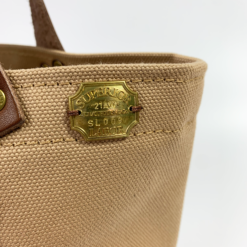 The Superior Labor Engineer Bag Petite - Beige with Leather Bottom - Image 4