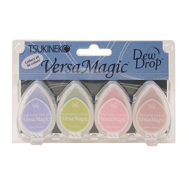 Tsukineko VersaMagic Dew Drop Ink Pads 4-Pack - Flower Pot