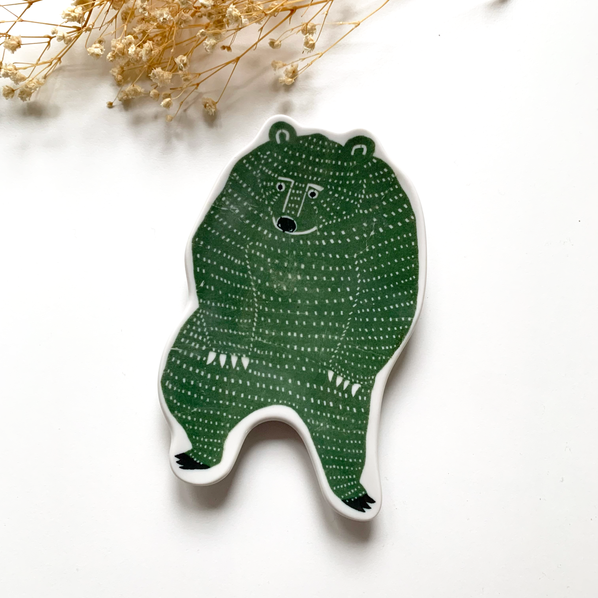Classiky KATA KATA Dish - Bear Large Green