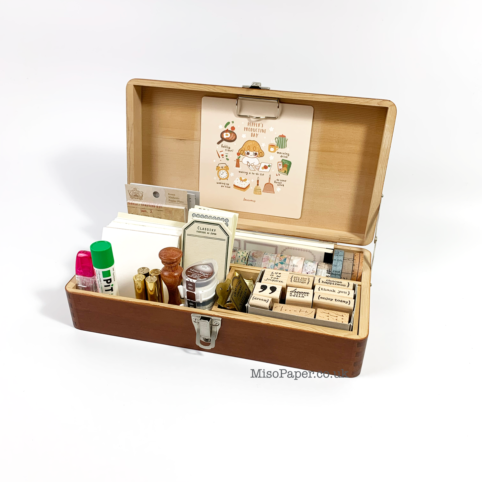 Classiky Toga Wood Desk Tools Box