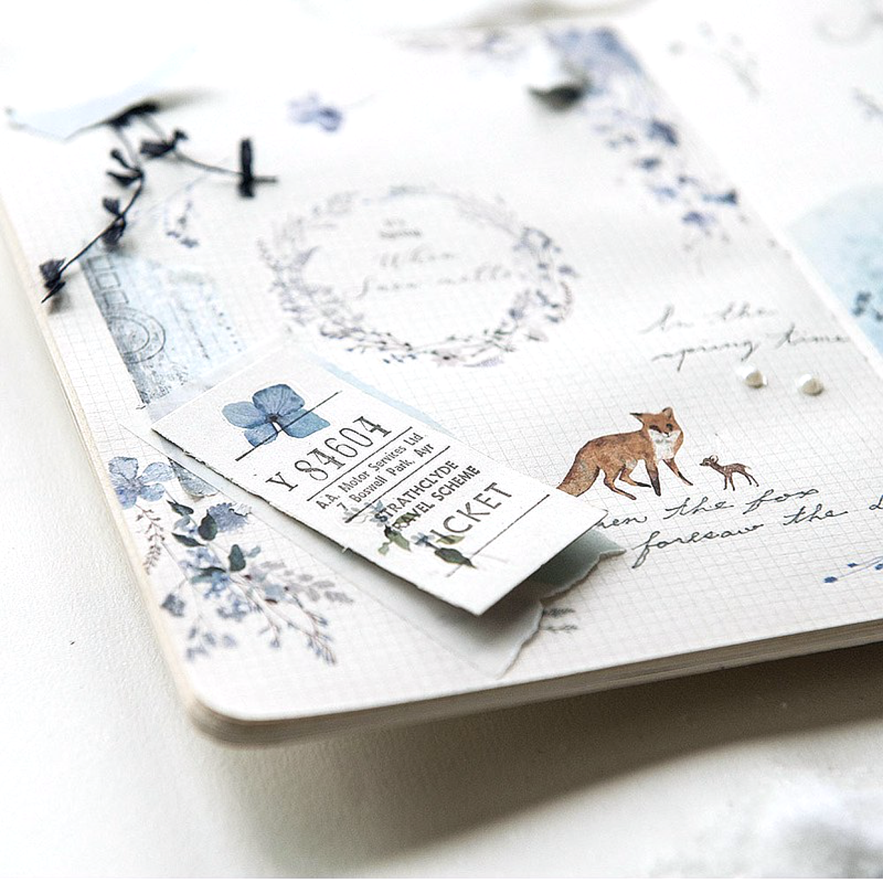 MU Print-On Stickers – Blue Spring