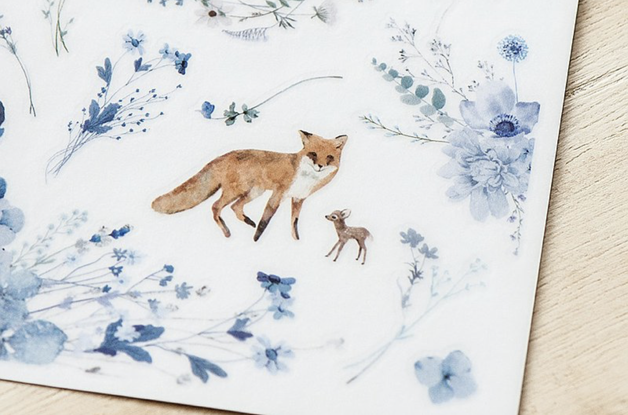 MU Print-On Stickers – Blue Spring
