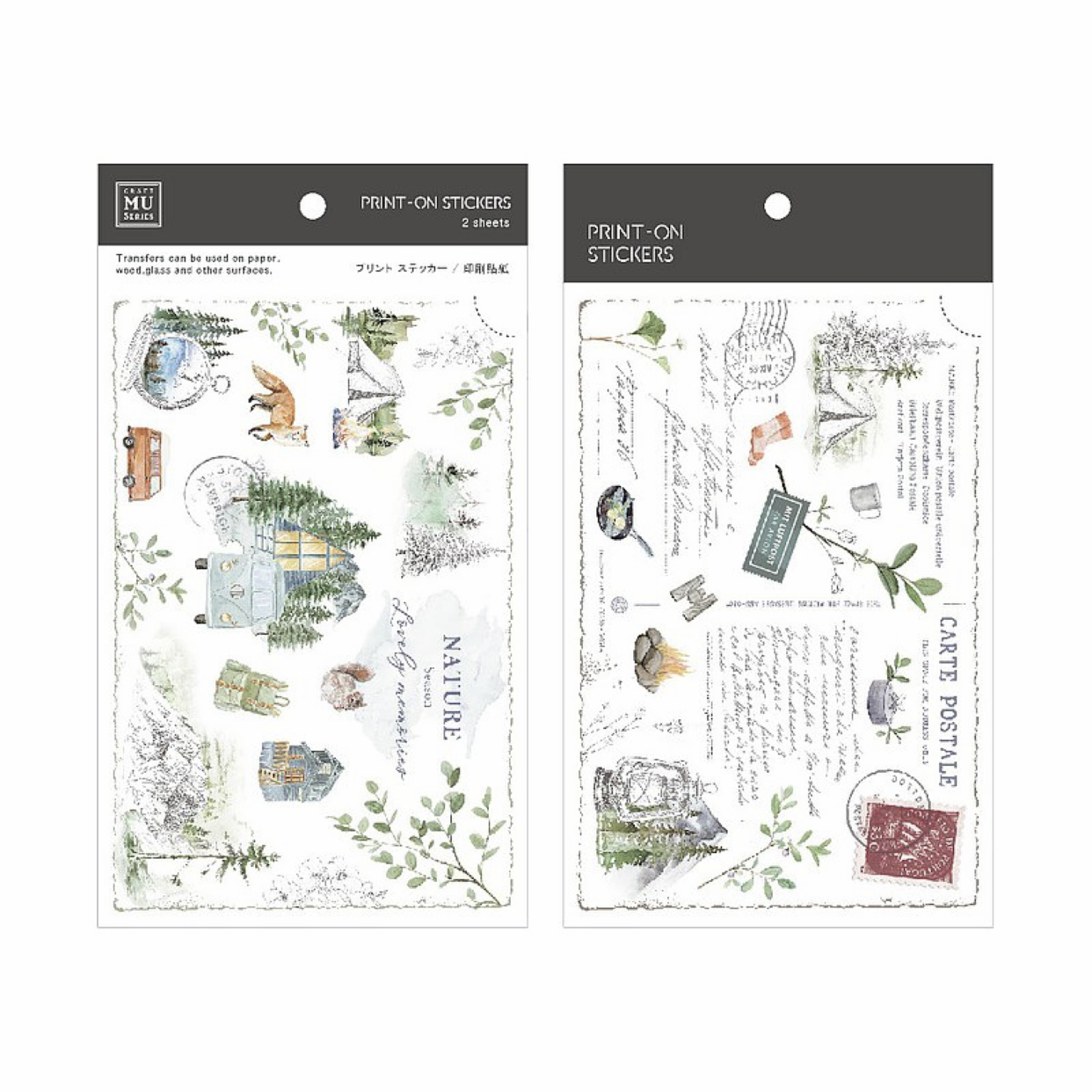 MU Print-On Stickers – Nature