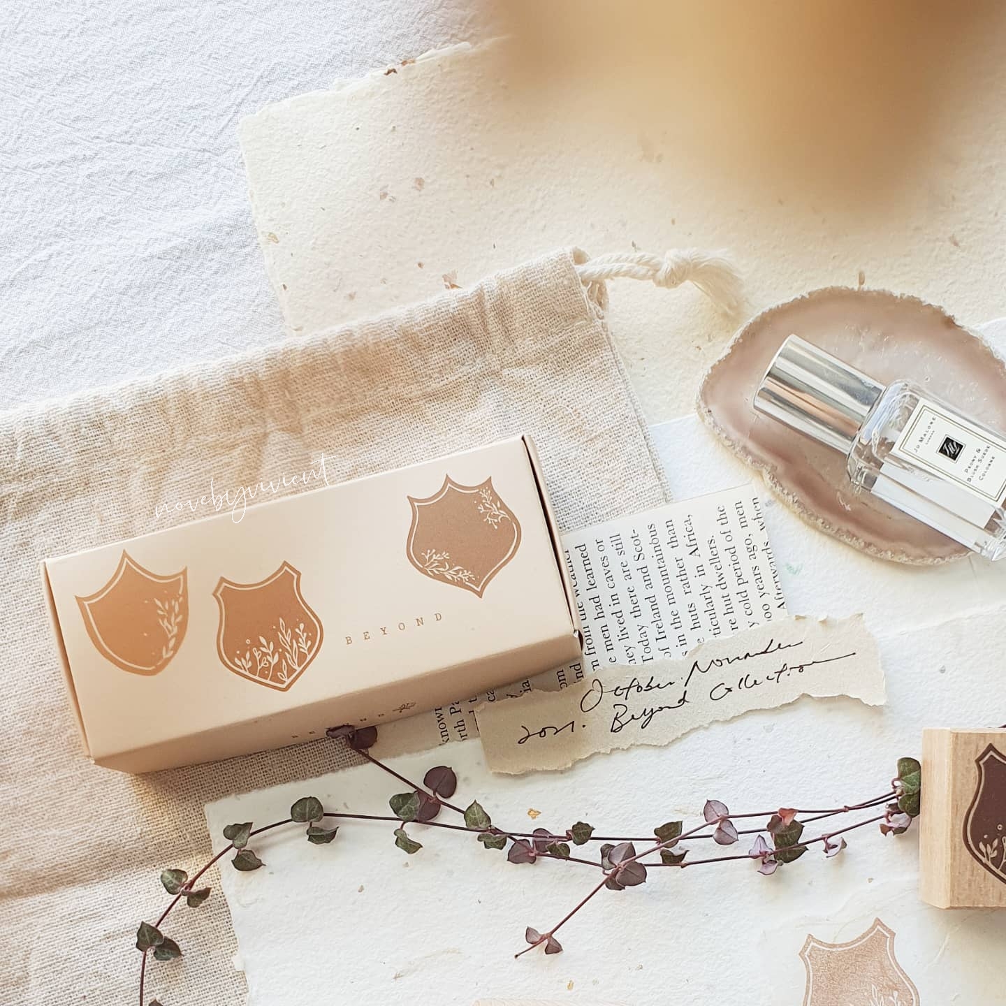 Nove by Vivient Rubber Stamp Set - Badge 01 - set of 3