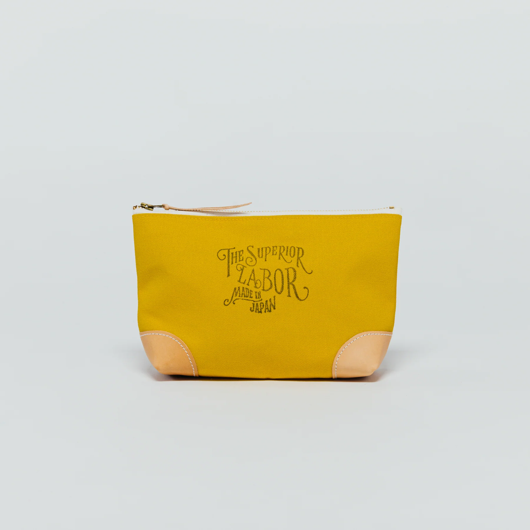 The Superior Labor Coloured Canvas Pouch #03 with Natural Leather Corners - Image 6