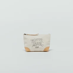 The Superior Labor Coloured Canvas Pouch #02 with Natural Leather Corners