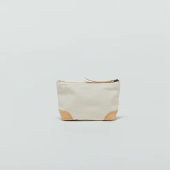 The Superior Labor Coloured Canvas Pouch #02 with Natural Leather Corners