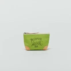 The Superior Labor Coloured Canvas Pouch #02 with Natural Leather Corners