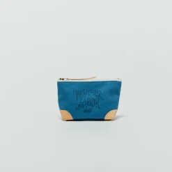 The Superior Labor Coloured Canvas Pouch #02 with Natural Leather Corners
