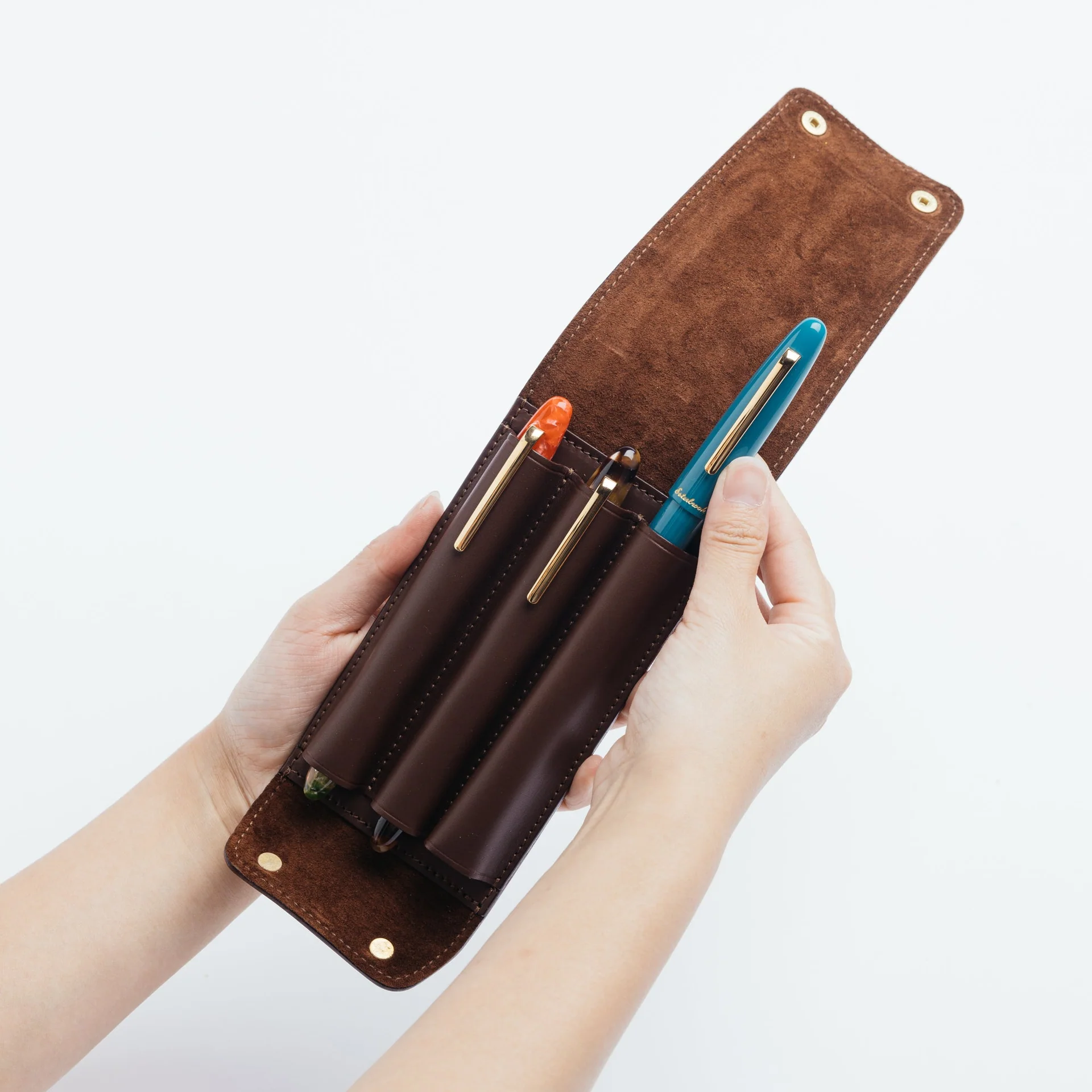 The Superior Labor Ingrassato Fountain Pen Case (three pens)