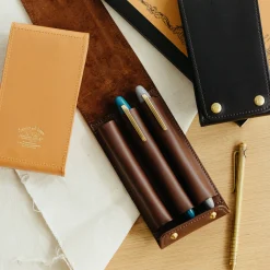 The Superior Labor Ingrassato Fountain Pen Case (three pens)