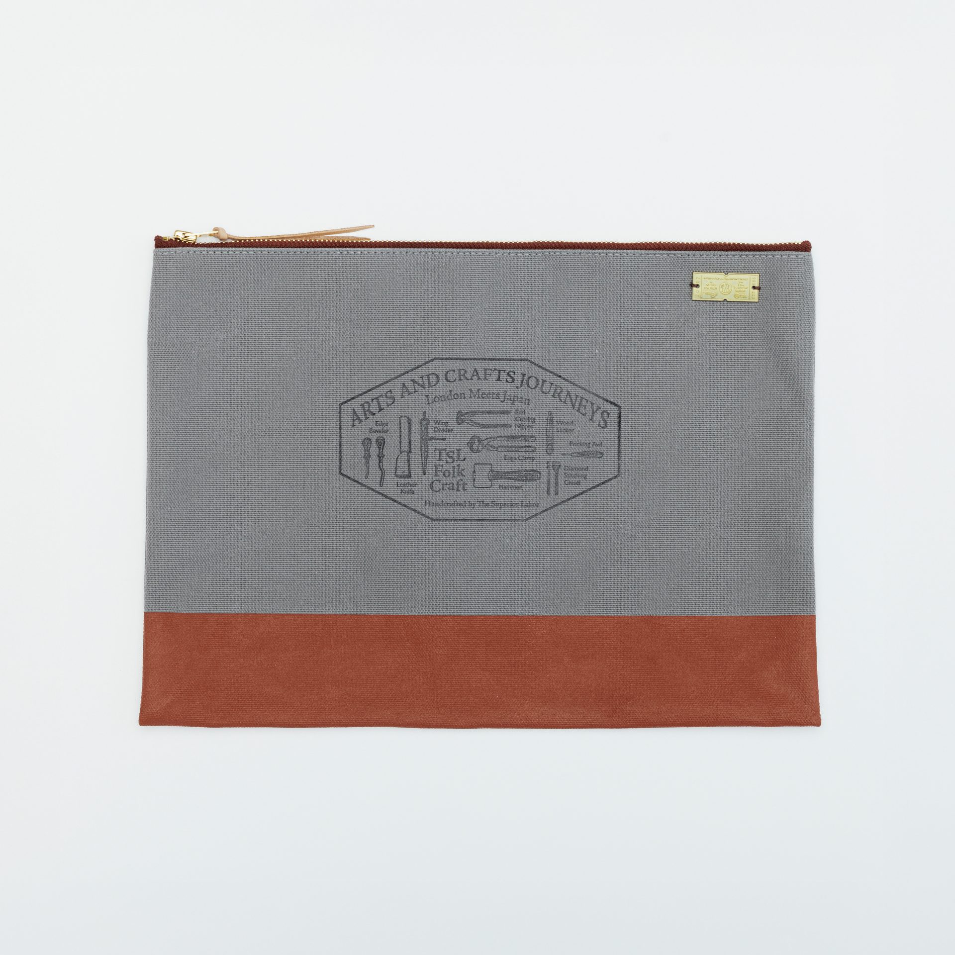 Miso Paper x TSL Canvas Pouch - Arts and Crafts Journeys size 03
