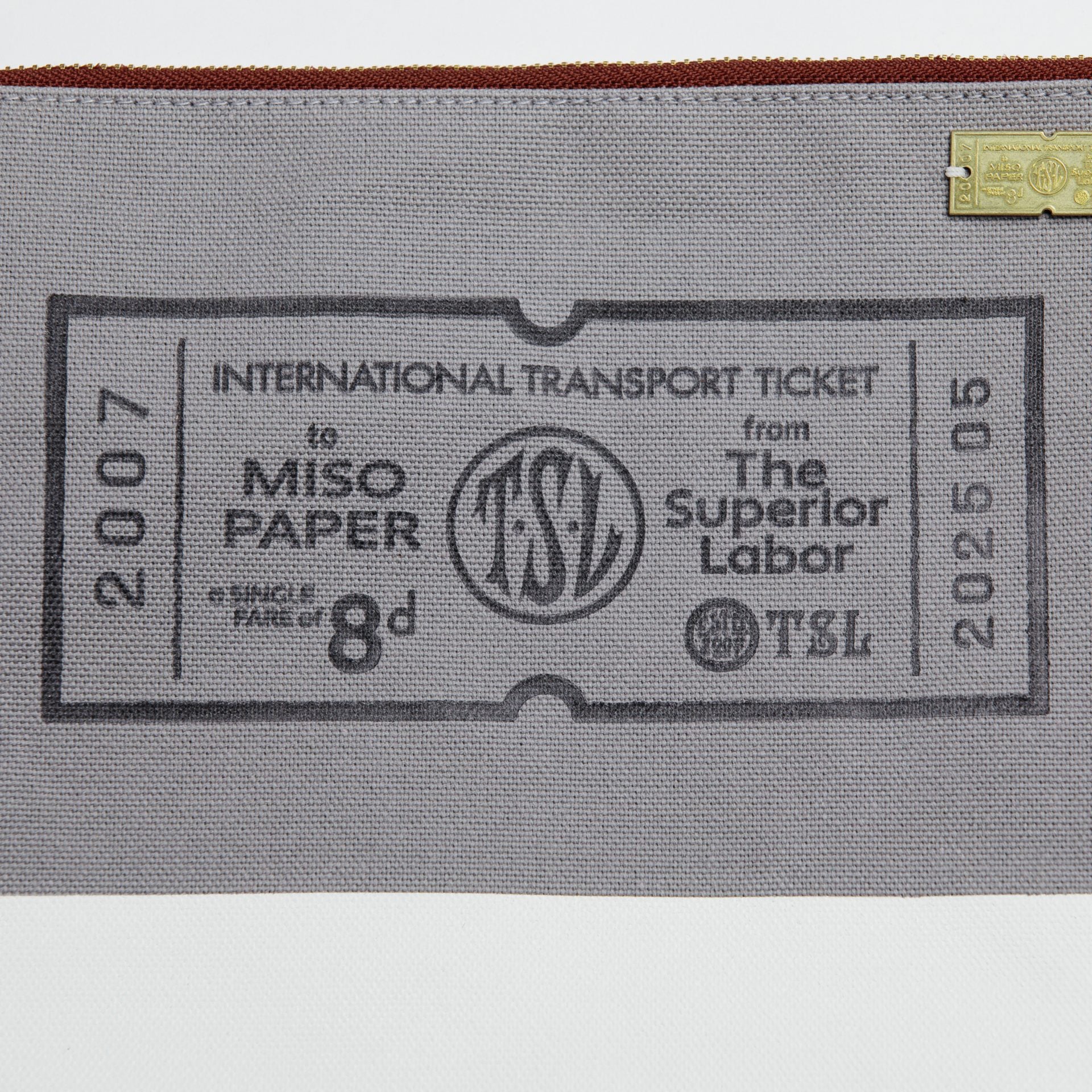 Miso Paper x TSL Limited Edition Canvas Pouch - Ticket