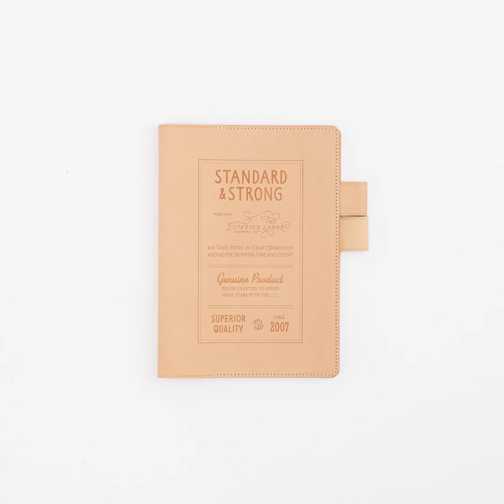 The Superior Labor A5 Notebook Cover - Stamped Note Keeper
