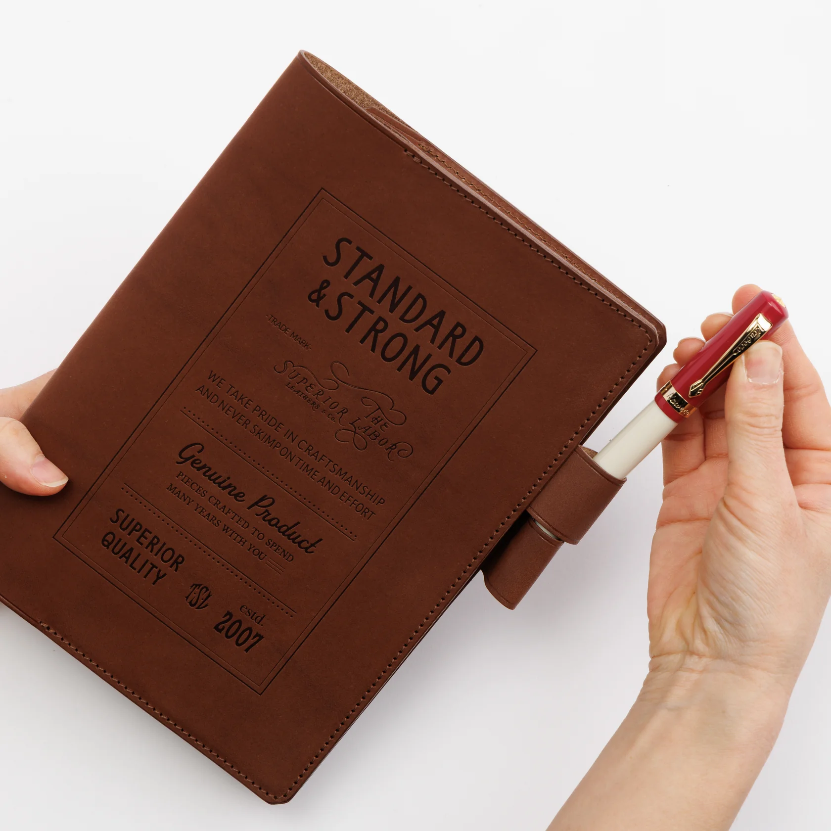The Superior Labor A5 Notebook Cover - Stamped Note Keeper