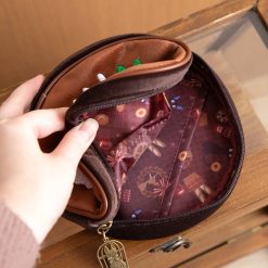 Kiki's Delivery Service pouch held open showing the patterned lining