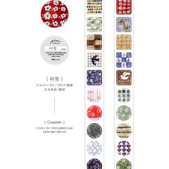 Pion Die Cut Washi Tape - Coaster