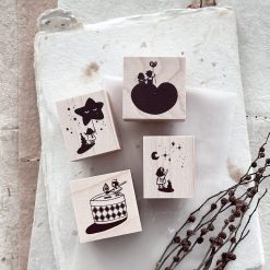 Nove Little Ordinary People Rubber Stamps