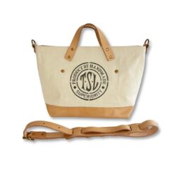 The Superior Labor Engineer Shoulder Bag XS - Natural with Leather Bottom