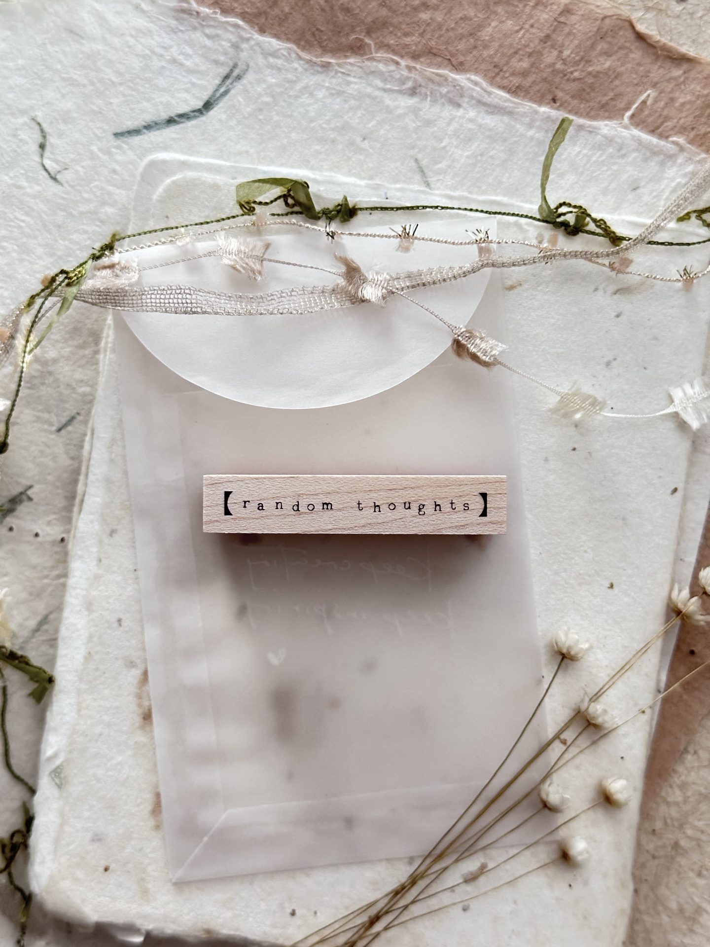 Nove Simple Words Rubber Stamps Random Thoughts