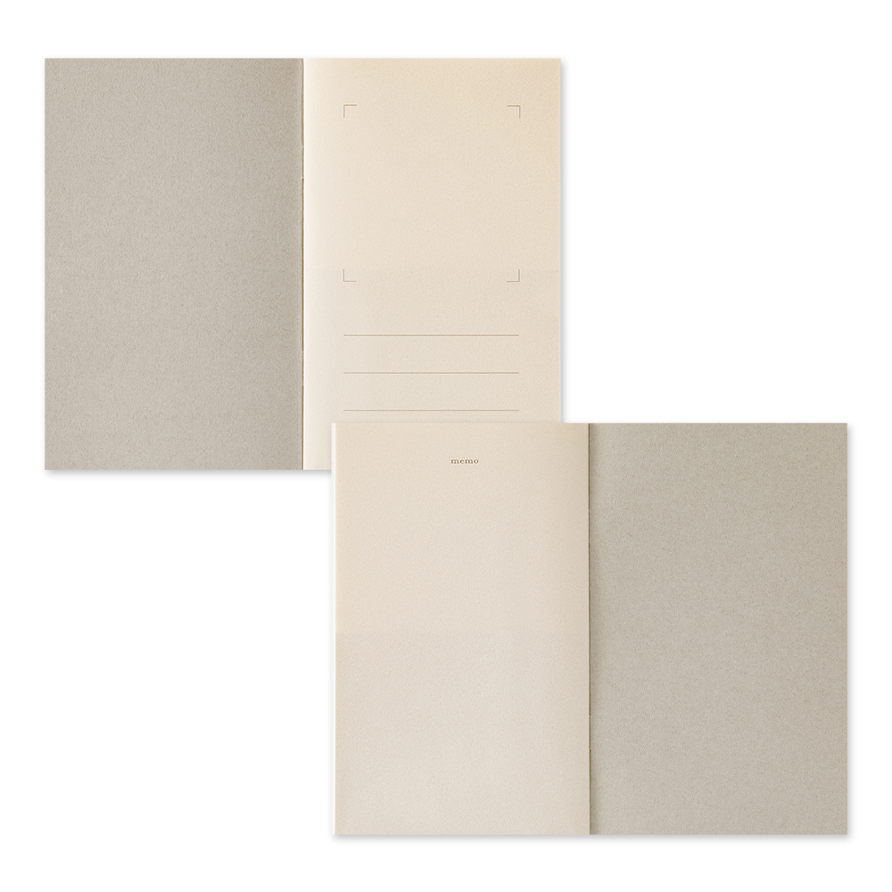 Midori Sticker Book With Pocket - Grey
