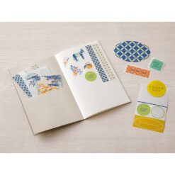 Midori Sticker Book With Pocket - Grey