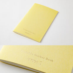 Midori Sticker Book With Pocket - Yellow