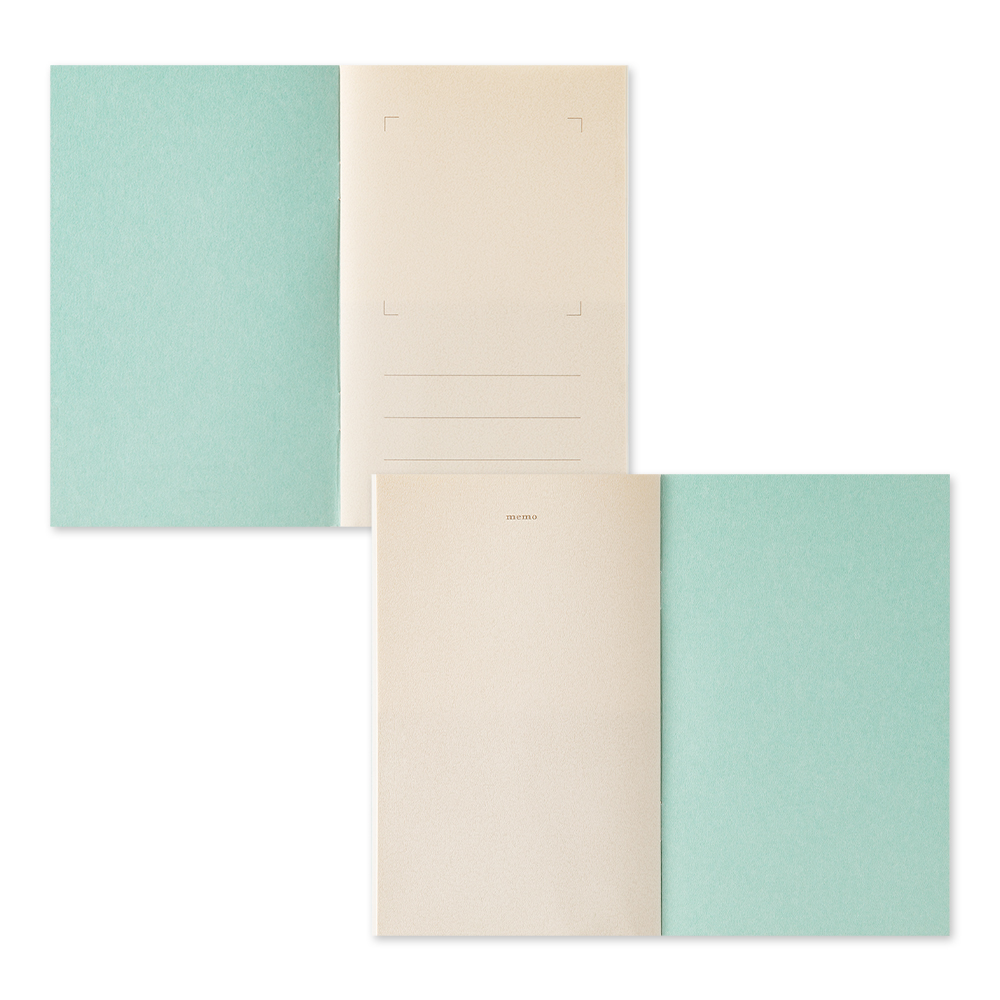 Midori Sticker Book With Pocket - Light Blue