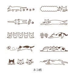 Midori Paintable Rotating Stamp Brown Ink - Cat - Image 3