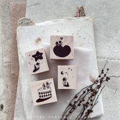 Nove Little Ordinary People Rubber Stamps