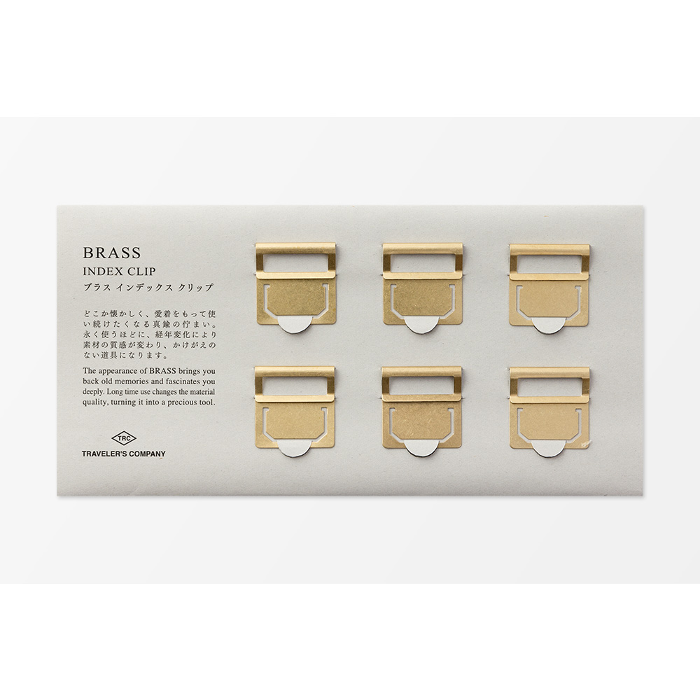 TRAVELER'S Company Brass Index Clips
