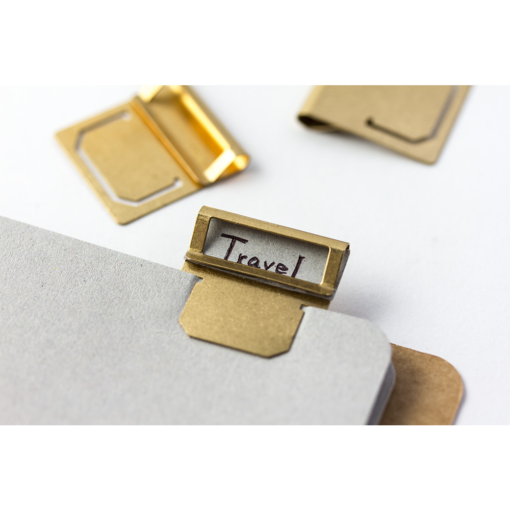 TRAVELER'S Company Brass Index Clips