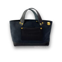 The Superior Labor Engineer Bag Petite - Black with Leather Bottom