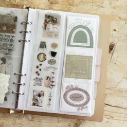 Miso Paper A5 Ring Binder Inserts - 50/50 Vertical Pockets (10 pcs)