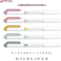 Zebra Mildliner 2025 Calm Mild Set - Twin Tip Highlighters
