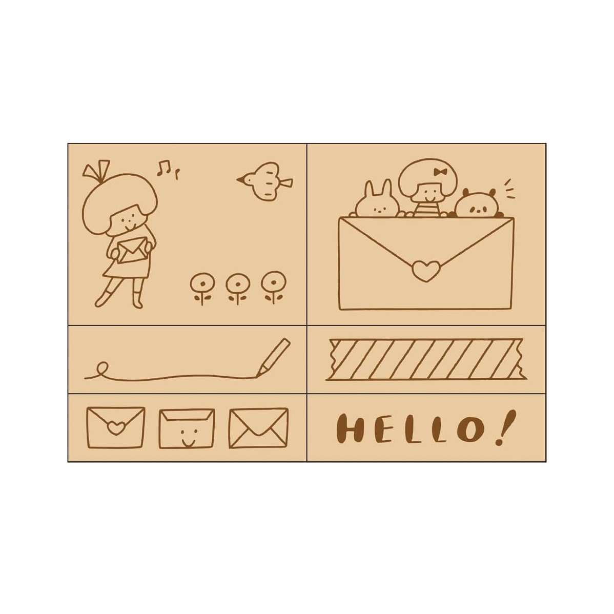 Mizutama x mark's Rubber Stamp Sets