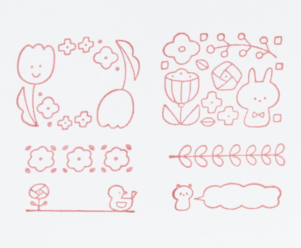 Mizutama x mark's Rubber Stamp Sets